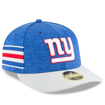 Men's New York Giants New Era Royal/Gray 2018 NFL Sideline Home Official Low Profile 59FIFTY Fitted Hat 3058485